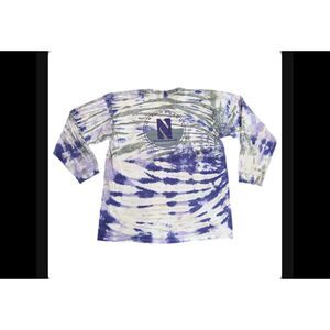 Vintage Northwestern University Tie-Dye Long Sleeve